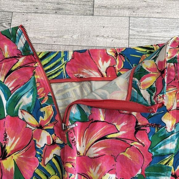 Ann Taylor LOFT Tropical Print Skirt Size 6 NWOT - Picture 5 of 6